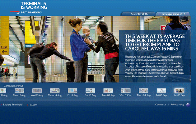 British Airways T5 'Yesterday' - Award Winner